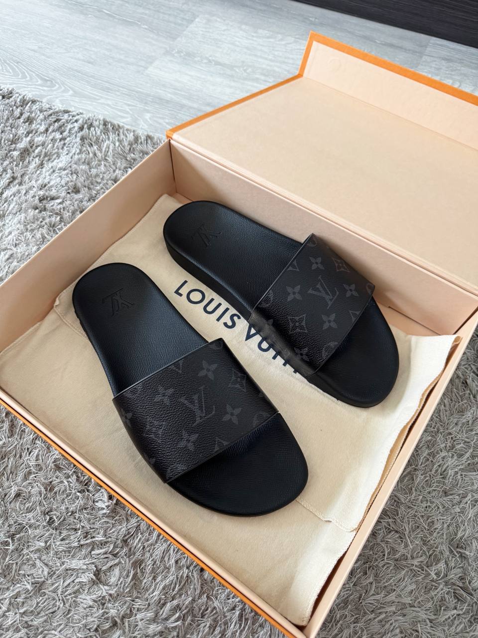 Louis Vuitton Waterfront Eclipse Monogram Slides