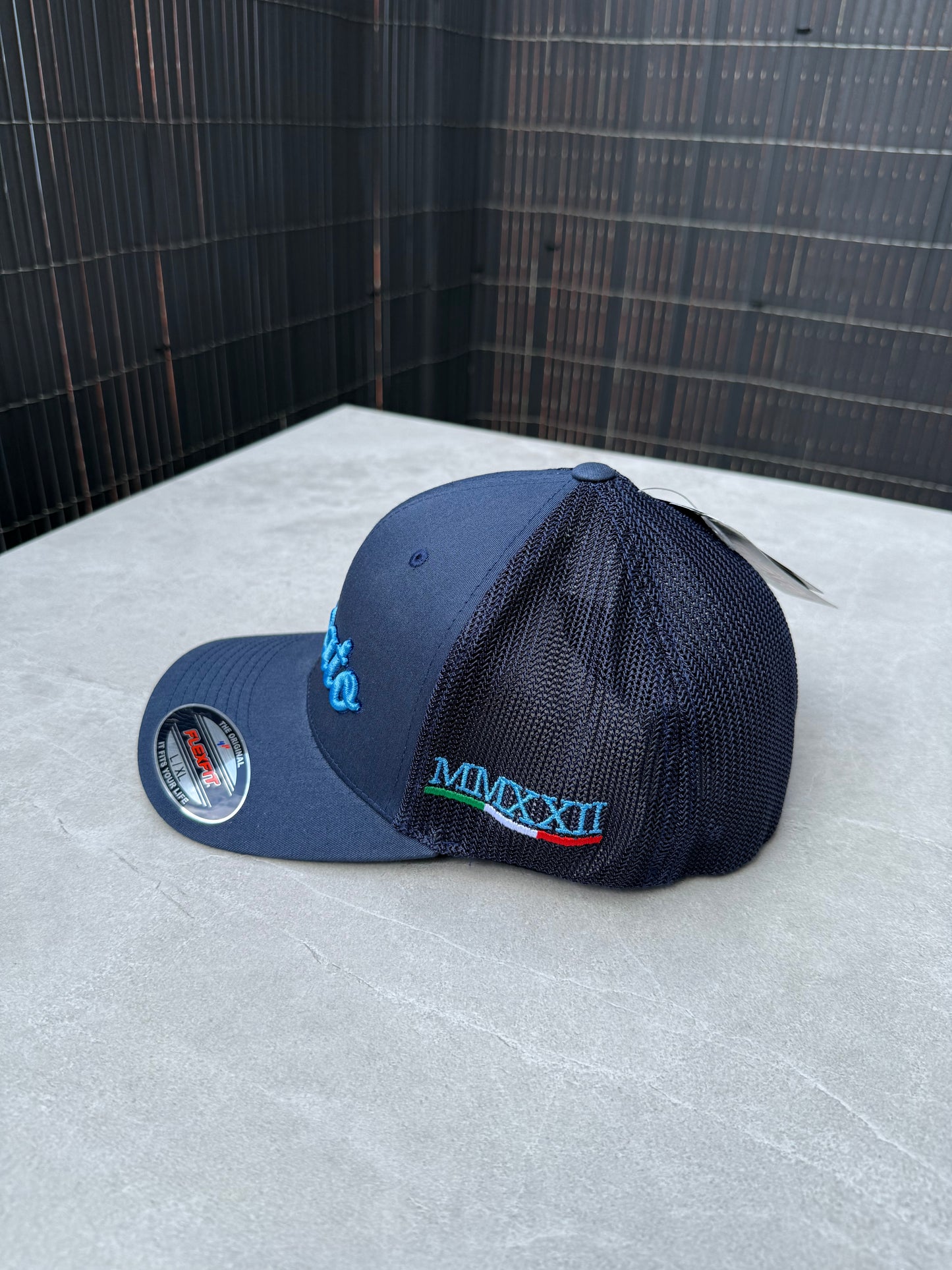 Navy Flexfit Signature Trucker