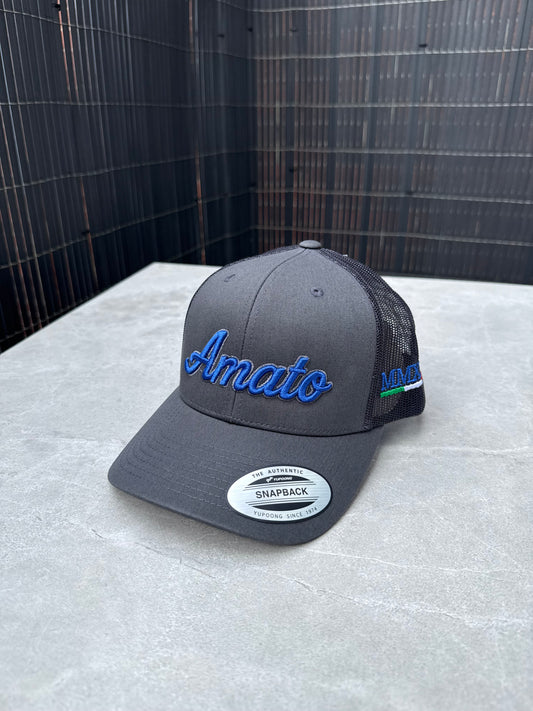 Grey Signature Trucker - Blue/Grey Logo