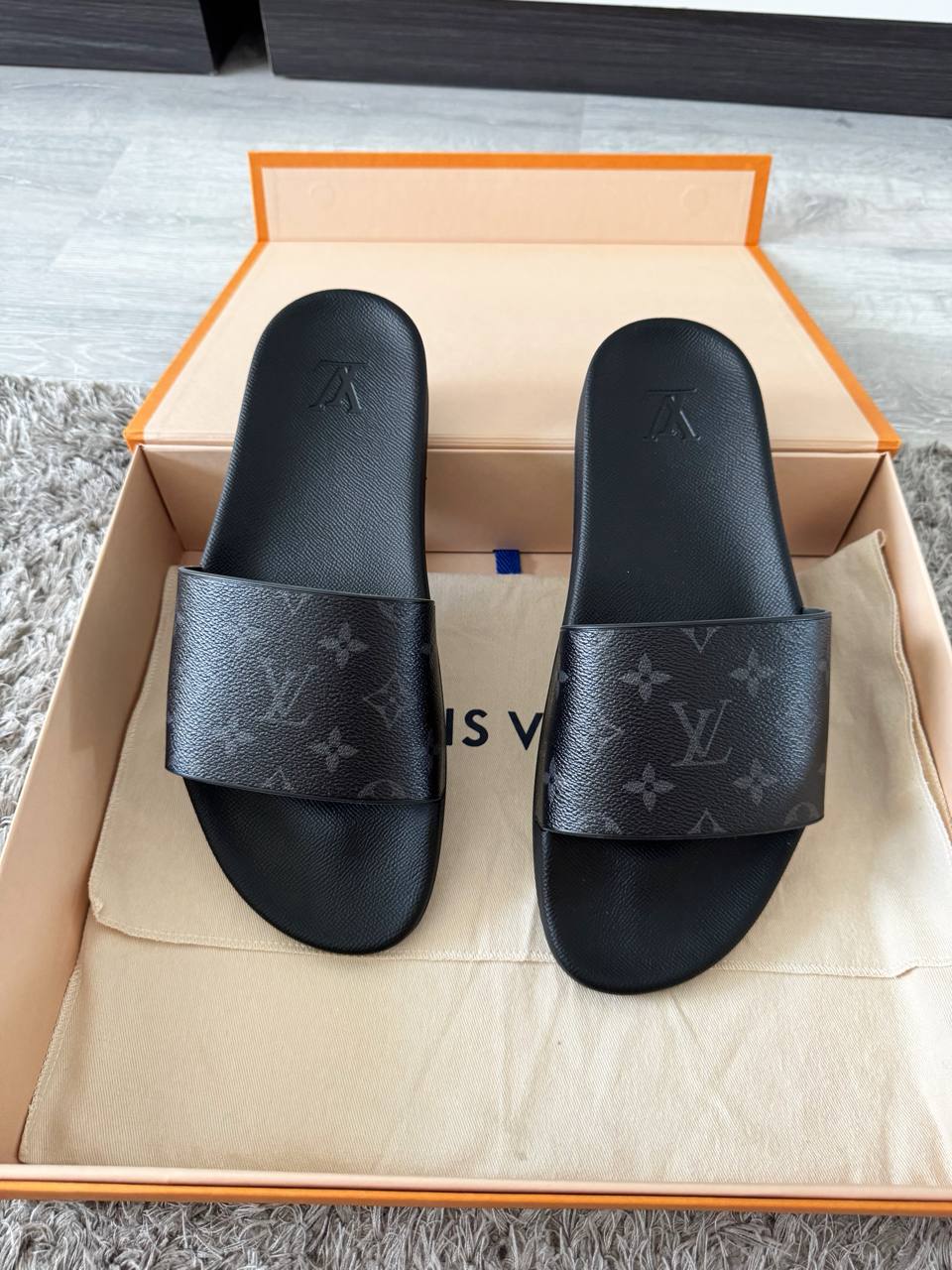 Louis Vuitton Waterfront Eclipse Monogram Slides