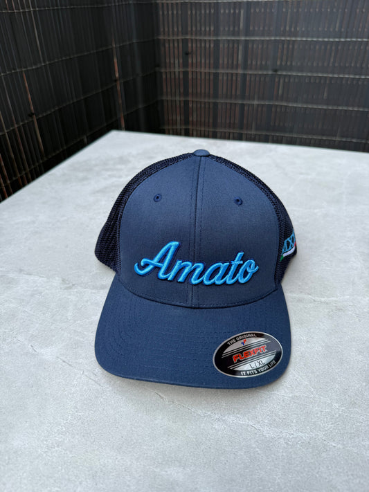 Navy Flexfit Signature Trucker