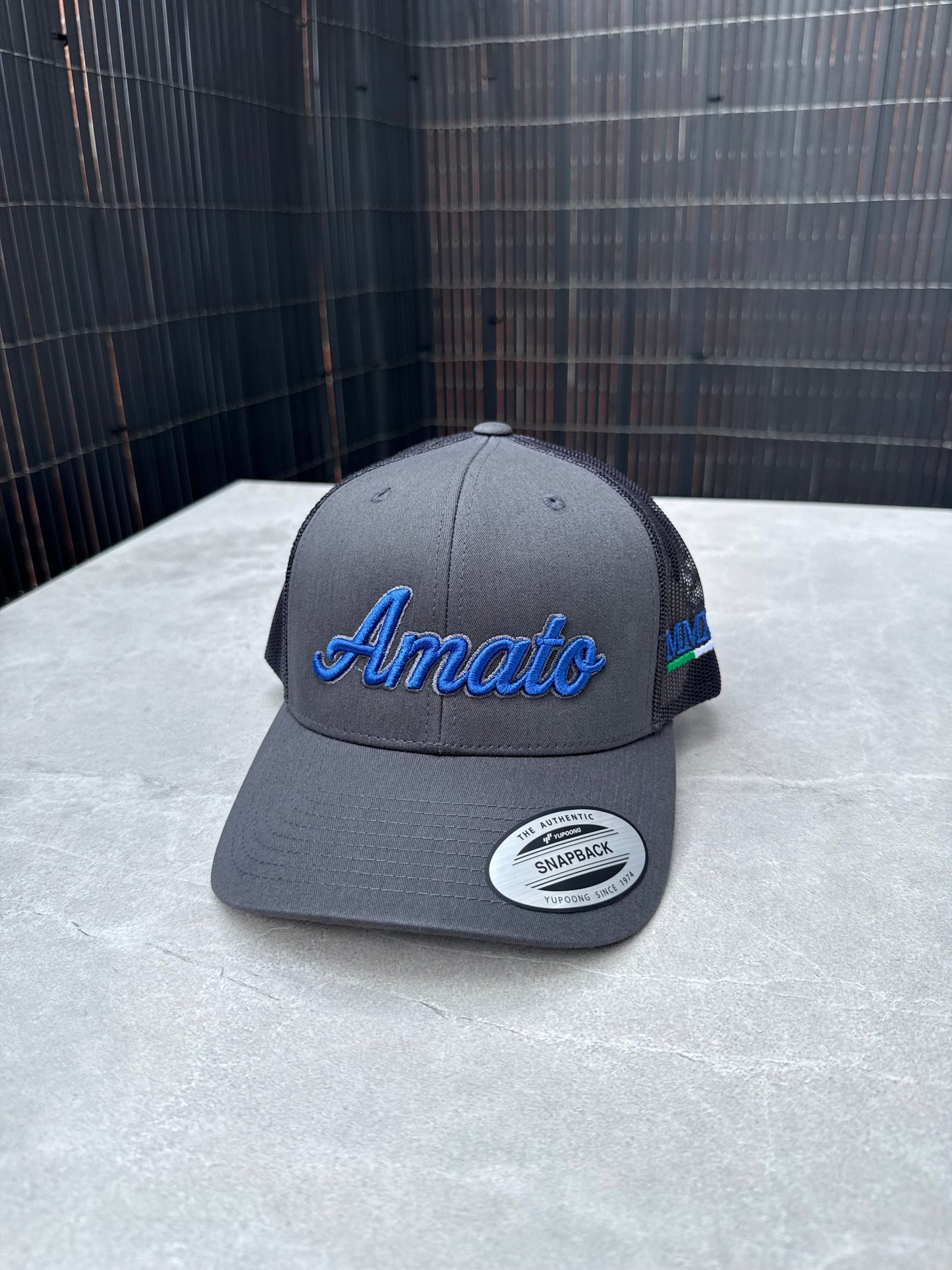 Grey Signature Trucker - Blue/Grey Logo