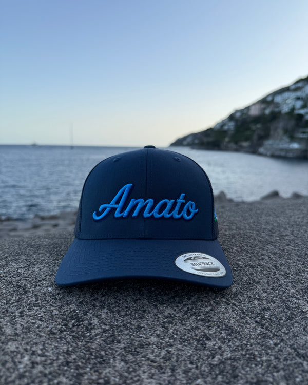 Navy Signature Trucker - Blue/Navy Logo