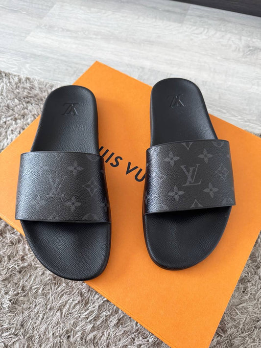 Louis Vuitton Waterfront Eclipse Monogram Slides