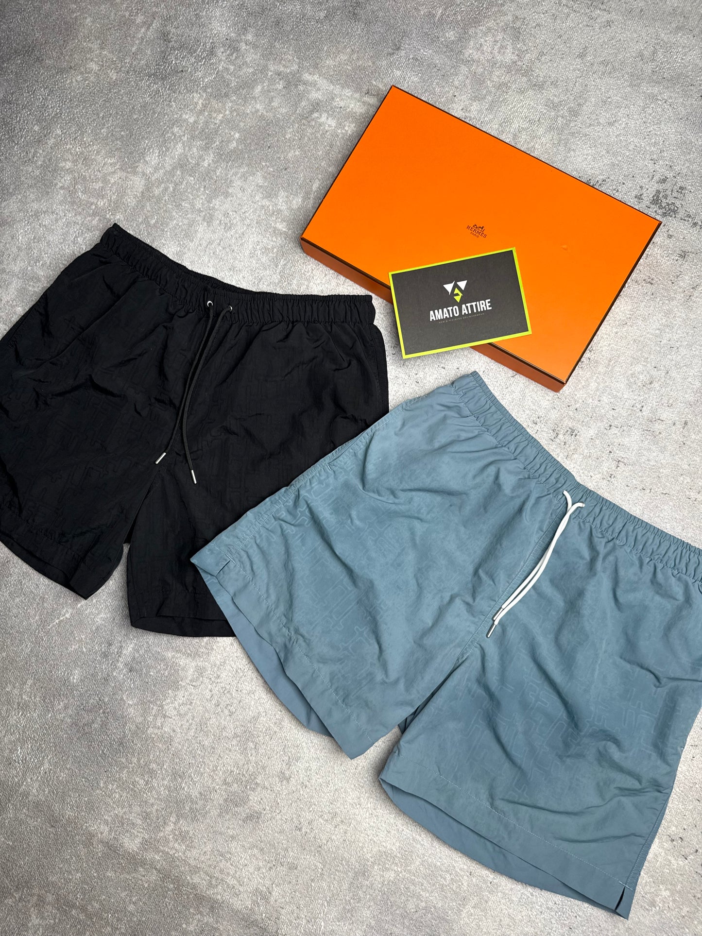 Hermes Fantome Swim Trunks Black