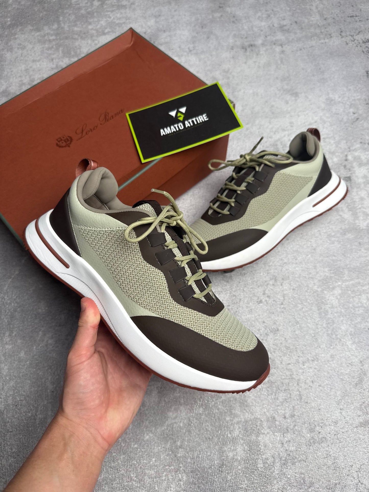 Loro Piana Weekend Walk Desert Light Sneaker